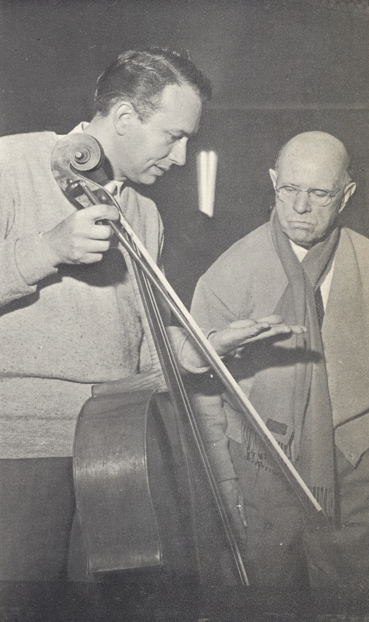 Maurice GENDRON et Pablo CASALS, un portrait de AUBERT et WIEZNIAK fait pour Philips